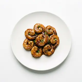 Langostinos con salsa de soja