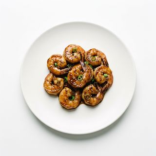 Langostinos con salsa de soja