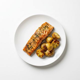 Lomo de salmón noruego al horno