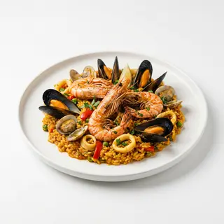 Paella de peix i marisc (2 persones)