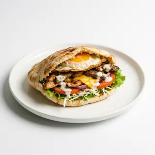 Plato De Pan Pita Especial De La Casa