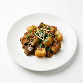 Patatas con Berenjenas Balti