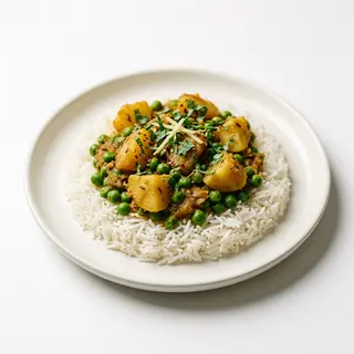 Patatas con guisantes