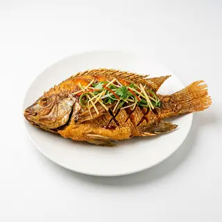 Pescado frito estilo chino