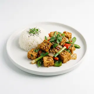 Phad Kratiem Prikthai Tofu