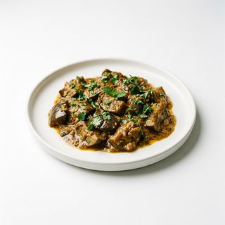 Plato Baingan Bhaji