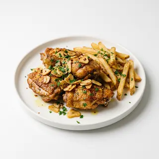 Plato De Pollo Al Ajillo