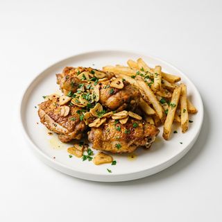 Plato De Pollo Al Ajillo