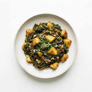 Saag Aloo Dish