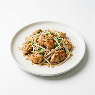 Pollo Con Brotes De Soja