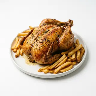 Pollo campero familiar + patatas fritas