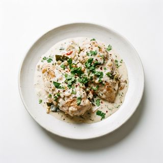 Pollo con Crema de Coco