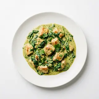 Pollo Con Espinacas