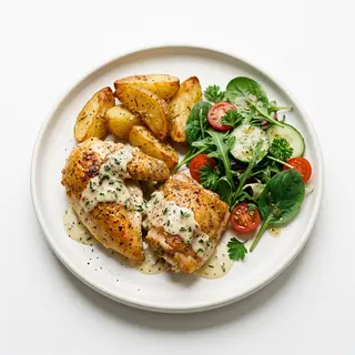 Pollo con Salsa de Vino Blanco
