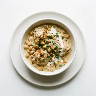 Pollo con garbanzos
