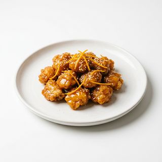 Pollo con naranja