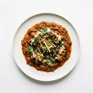 Pollo tikka balti
