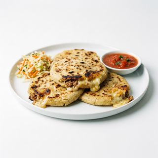 Pupusas De Chicharrón Con Queso