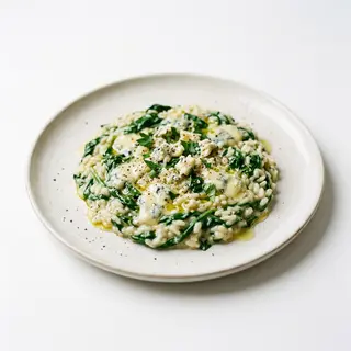 Risotto Gorgonzola Y Espinaca
