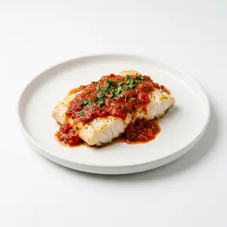 Pink Fish With Tomato Sauce