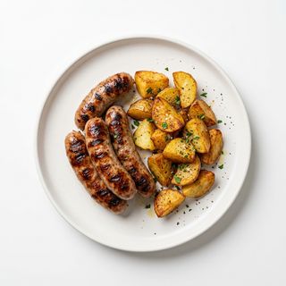 Sausage with Chips