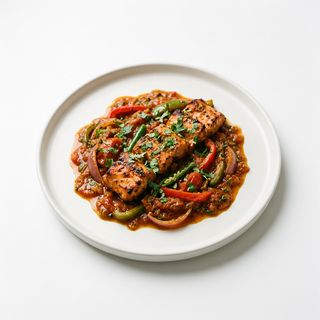 Salmón Tikka Jalfrezi