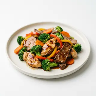 Kung pad med mamuang 