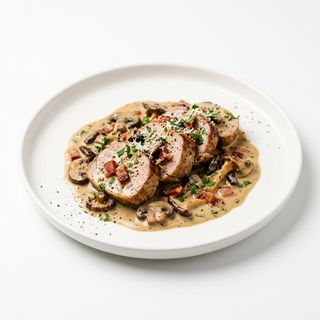Solomillo De Cerdo Boscaiola