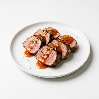 Solomillo ibérico a la sobrasada y miel
