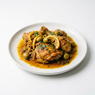 Tajine De Pollo Aceitunas Y Limón