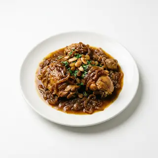 Tajine De Pollo, Cebolla Caramelizada