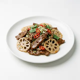 Ternera Al Lotus Estilo Bangkok