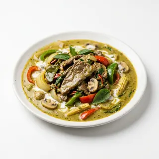 Ternera Con Salsa De Curry Verde