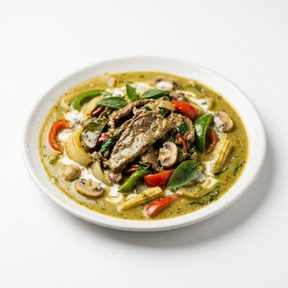 Ternera Con Salsa De Curry Verde
