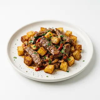 Plato De Box De Patatas Con Ternera