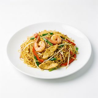Fideos De Arroz Con Curry咖喱炒米粉