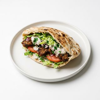 Panino kebab il vegetariano