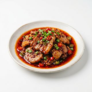 Cerdo Con Salsa Picante