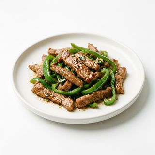 Cerdo Con Pimiento Verde