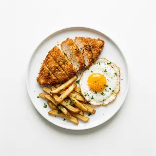 Sartén Con Pechuga Empanada