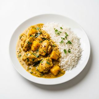 Curry De Pollo Con Mango