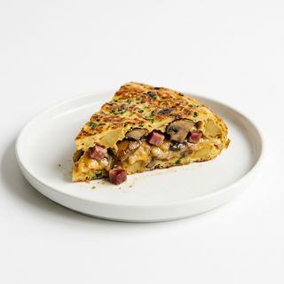 Patata Con Setas Y Jamón Serrano