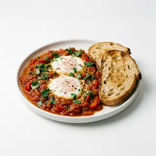 Shakshuka con pan de masa madre
