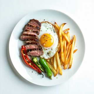 Bistec Con Huevo