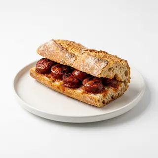 Bocadillo De Chorizo A La Plancha