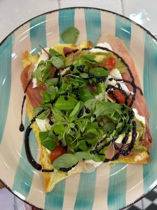 Ciabatta crudo e mozzarella