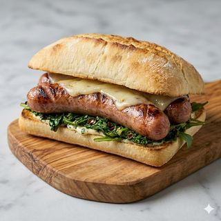 Panino salsiccia e scamorza