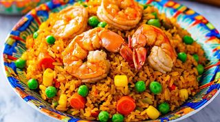 Arroz Frito Con Gambas