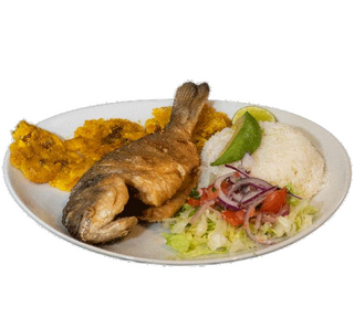 Pescado Crujiente Con Arroz