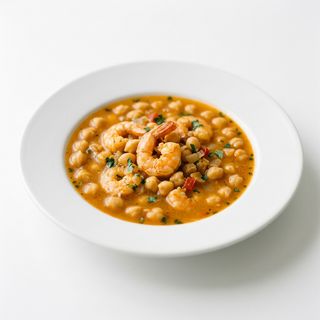 Garbanzos Con Langostinos